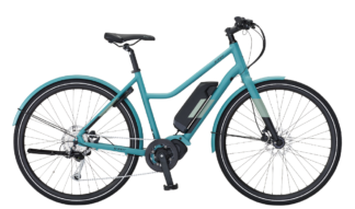 E-fly blå cykel