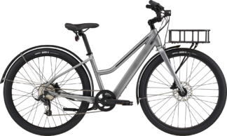 Cannondale grå cykel med kurv