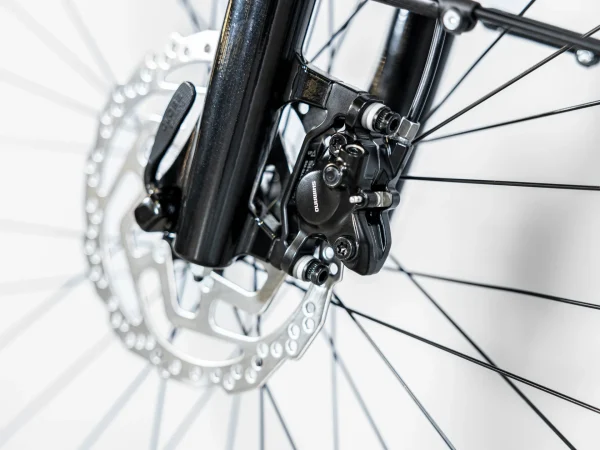 Cyklens forhjul med skivebremse