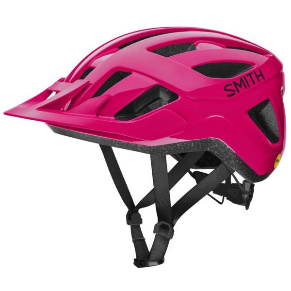 Pink hjelm fra Smith til børn med MIPS