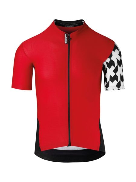 Assos SS Equippe Evo8 Jersey i farven rød, set forfra