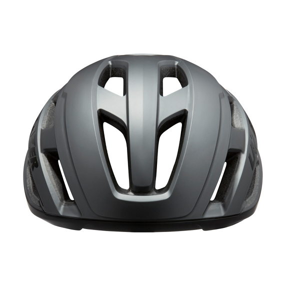 Cykel hjelm fra Lazer model Strada KinetiCore i farven mat titanium - set forfra