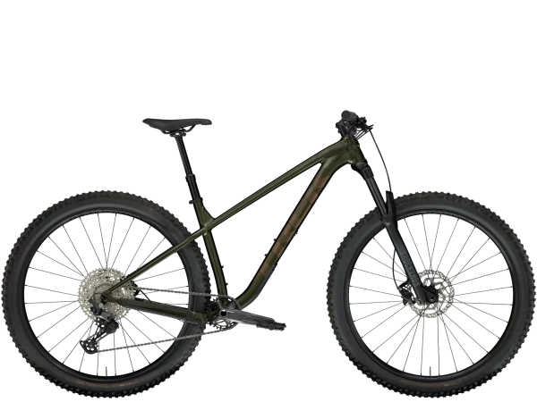 MTB-cykel fra Trek model Roscoe 7 i farven Satin Black Olive