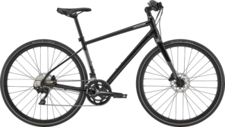 Cykel fra Cannondale model Quick 1 inkl. Skærme og støttefod i farven sort