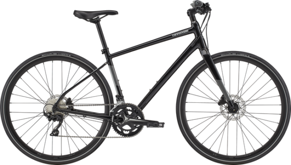 Cykel fra Cannondale model Quick 1 inkl. Skærme og støttefod i farven sort