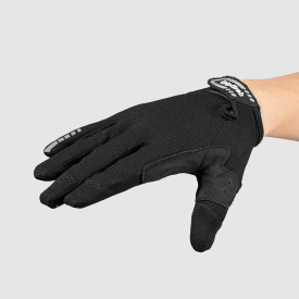 Cykelhandsker fra GripGrab model SuperGel XC langfingrede handsker i farven sort - set ovenfra