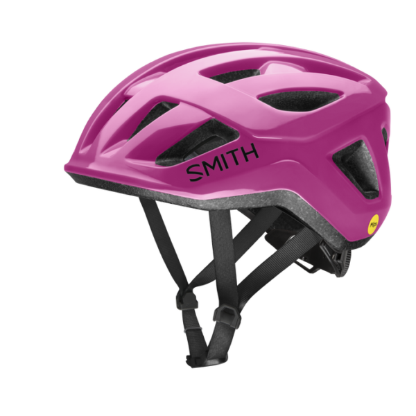 Børne cykelhjelm fra Smith model Zip Jr. Mips i farven fuchsia (pink)
