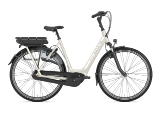 El-cykel fra Gazelle model Arroyo C7+ HMB i farven white