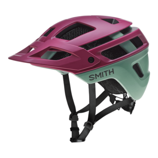 Cykelhjelm fra SMITH model Forefront 2 i farven pink/grøn- set fra siden