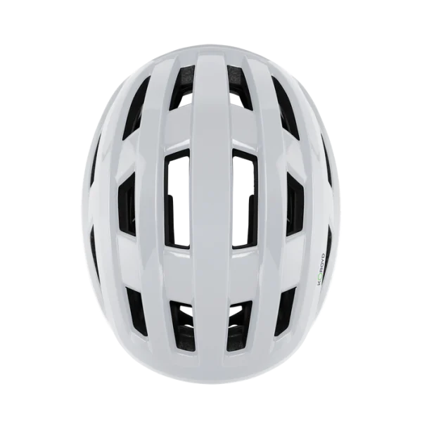 Cykelhjelm fra SMITH model Persist i farven hvid/cement - set oppefra