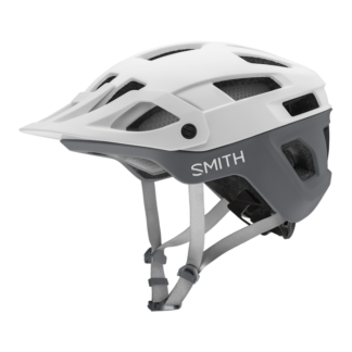 Cykelhjelm fra Smith model Engage Mips i farve hvid cement - set fra siden