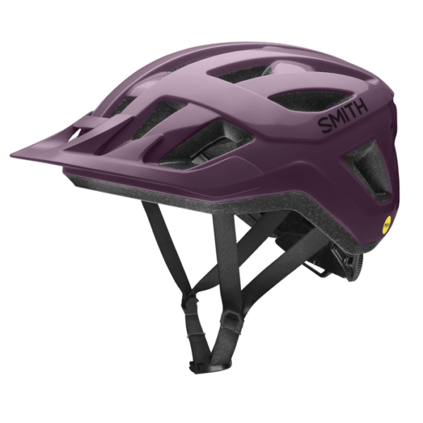 Cykelhjelm fra Smith model Convoy Mips i farven Amethyst - set fra siden