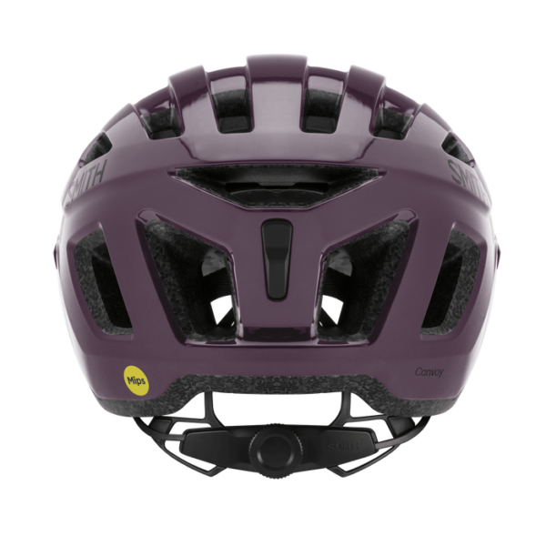 Cykelhjelm fra Smith model Convoy Mips i farven Amethyst - set bagfra