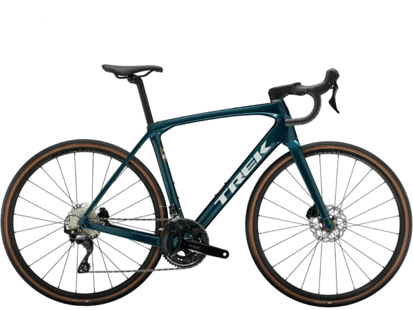 Racercykel fra Trek model Domane SL 5 Gen 3 i farven Dark auqatic - set fra siden